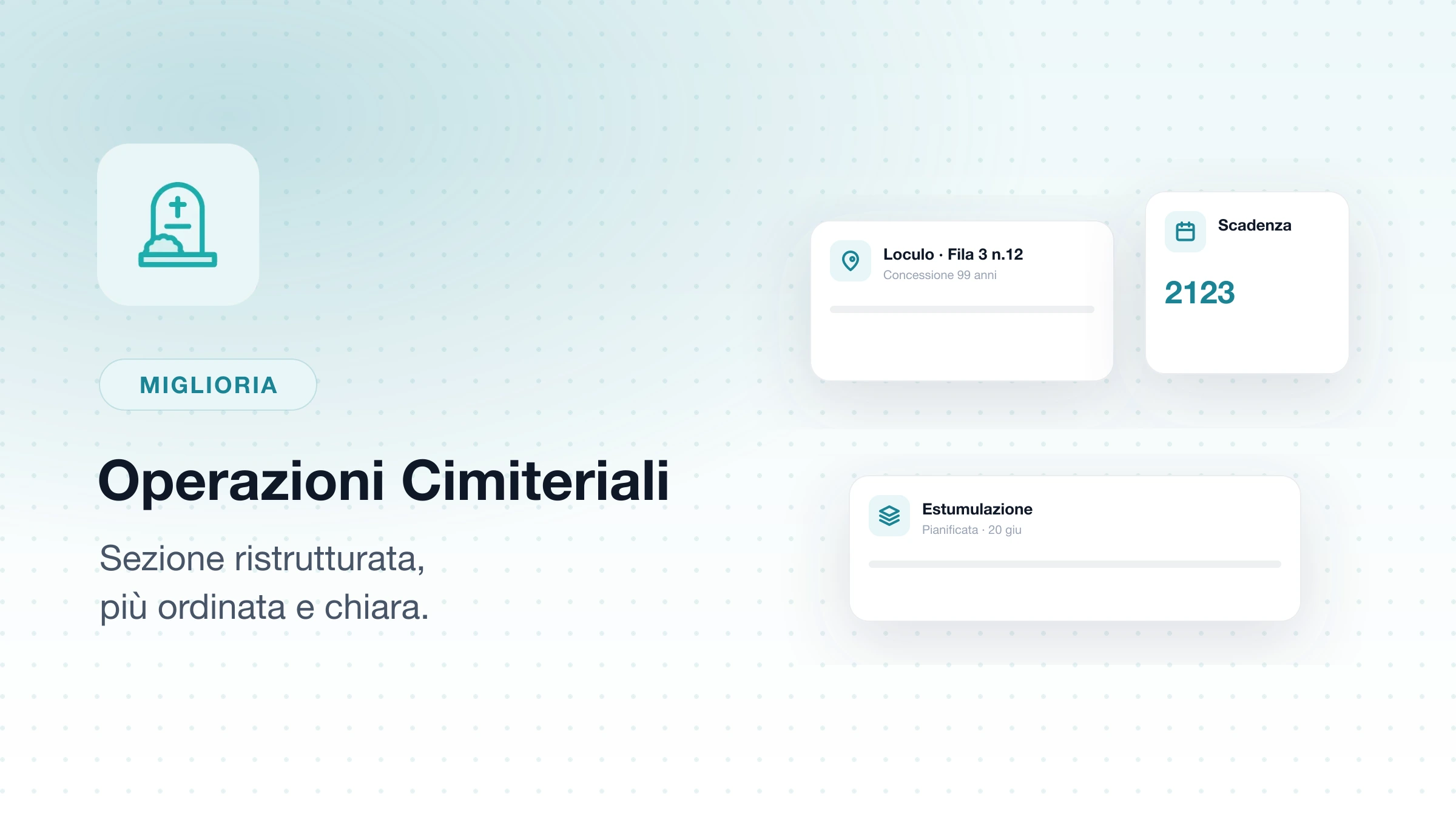 Aggiornamento Operazioni Cimiteriali