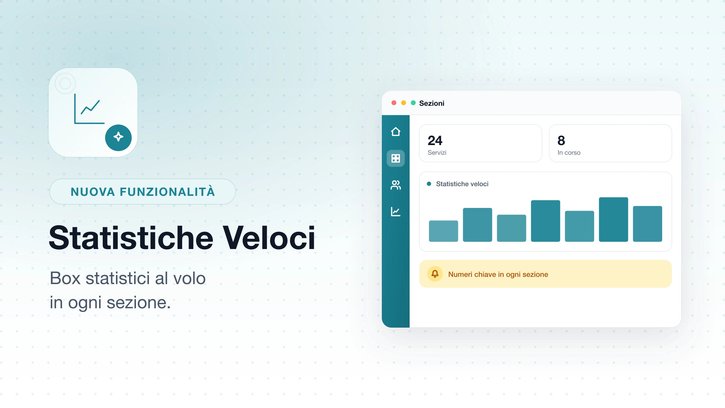 Nuovi Box Statistiche Veloci Sezioni