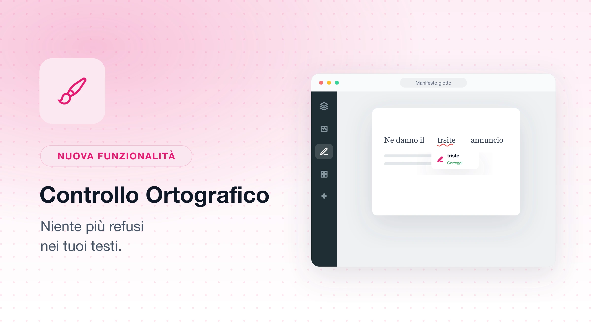 Nuovo Controllo Ortografico per Giotto