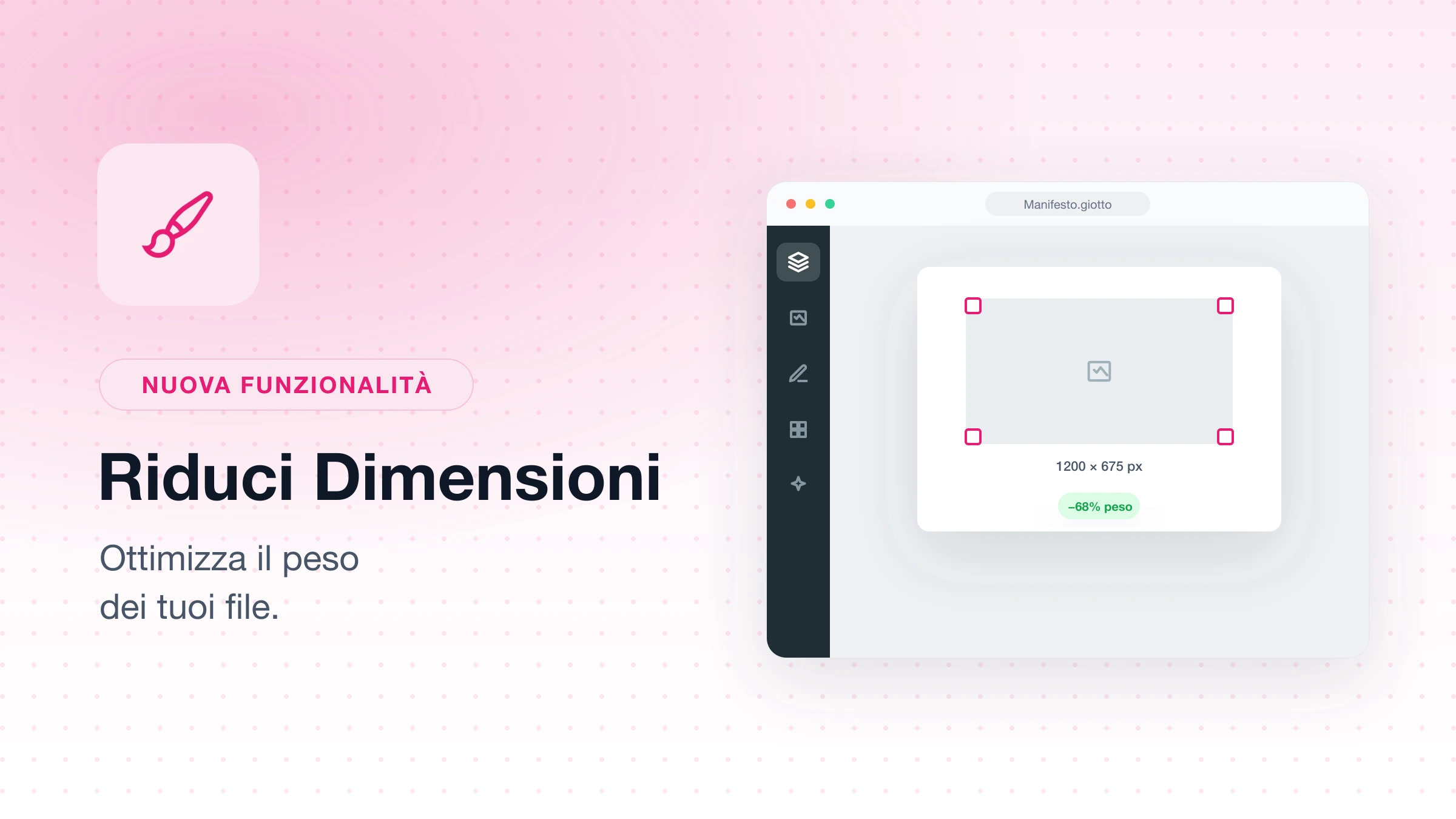 Nuovo Riduci Dimensioni per Giotto